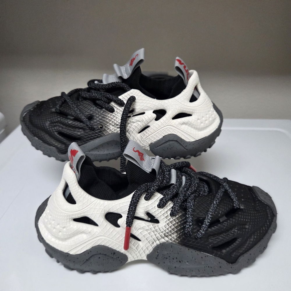 Kids' Black and White Sneakers